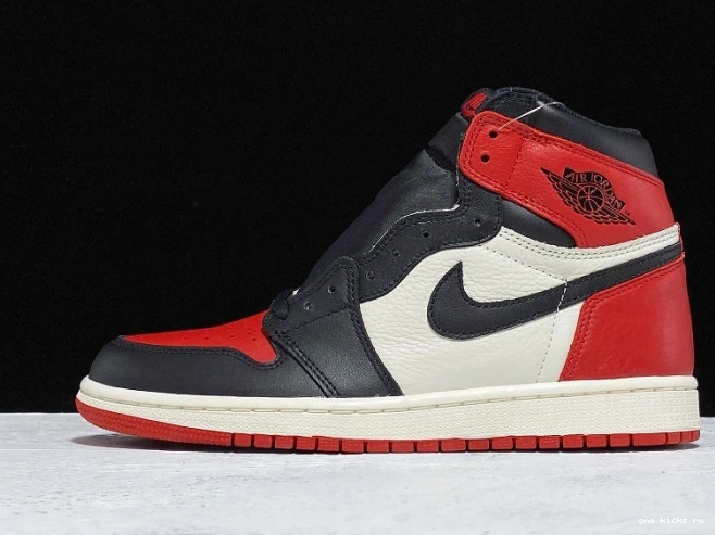 Rep Onekick High Air 1 Retro Toe OG 555088-610 Bred Jordan 0709